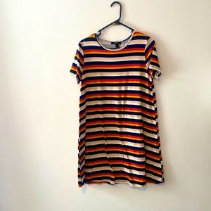 Multi color stripped dress